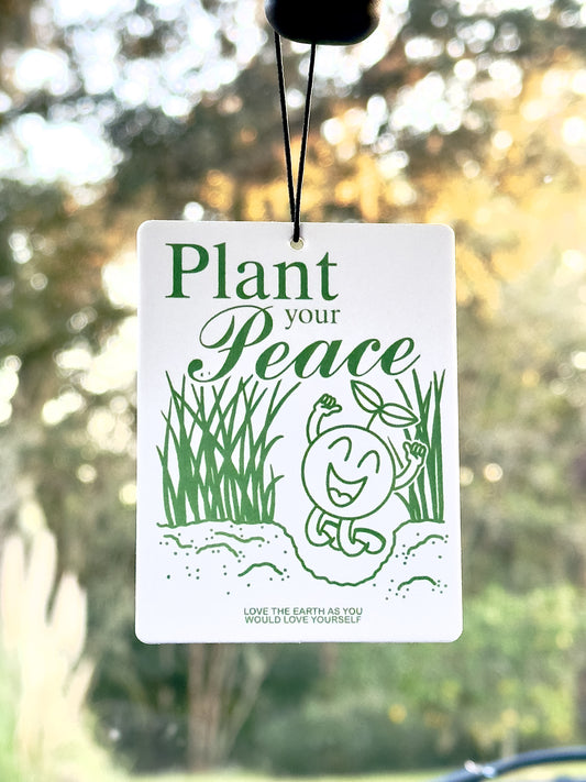 Plant your Peace Car Air Freshener